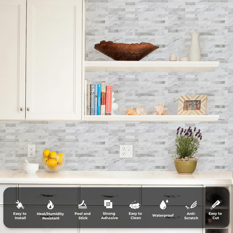 STICKGOO peel-and-stick installation with interlocking tiles for a mess-free DIY update