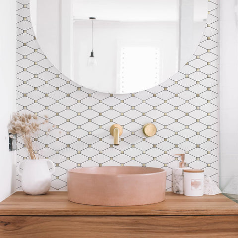 STICKGOO glossy panels resist heat and water for lasting use in kitchens and baths.