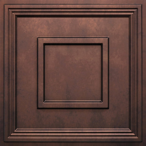 STICKGOO Glue Up Ceiling Tile antique copper 24x24 enhancing ceiling texture
