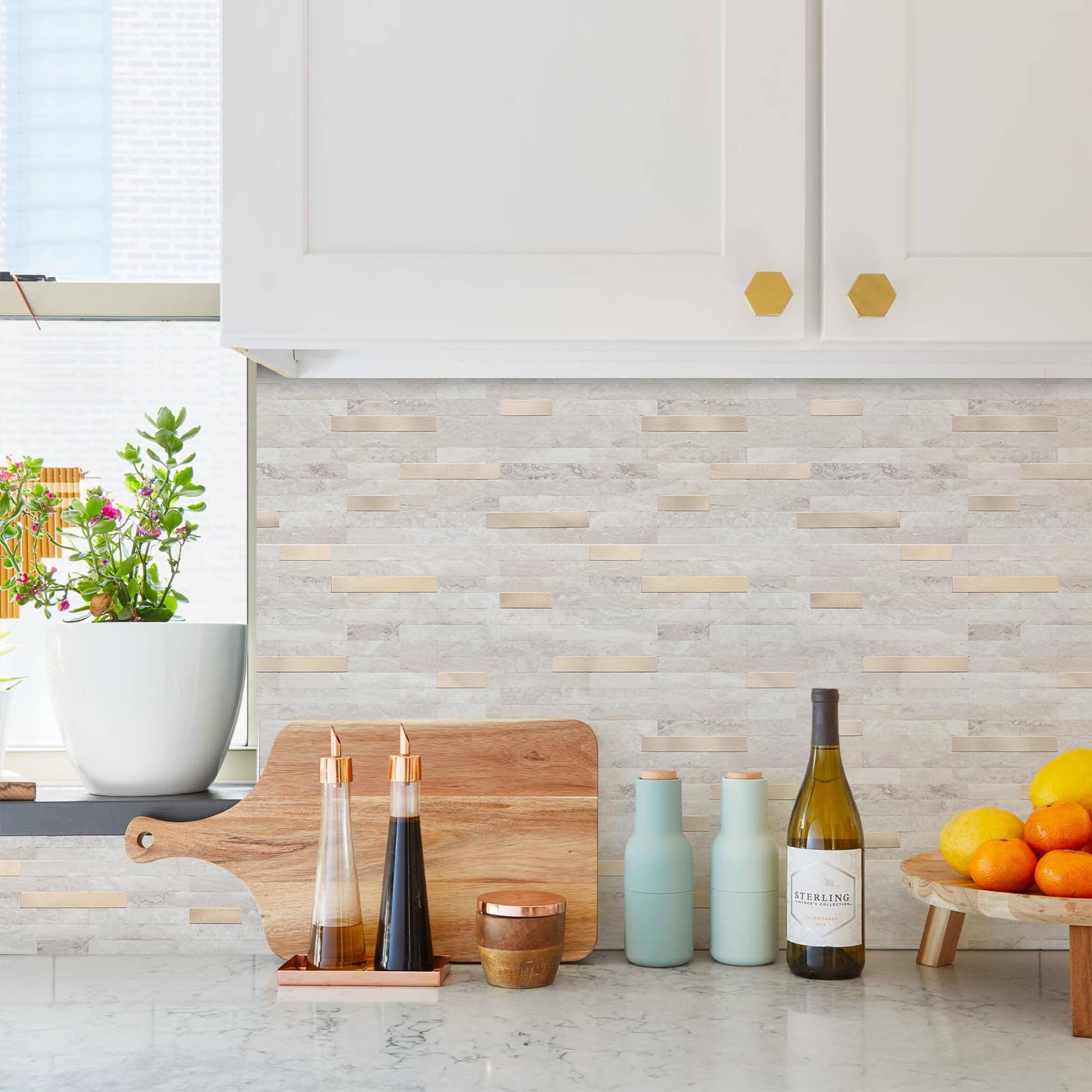 STICKGOO kitchen island backsplash setup for a stylish, cohesive space.