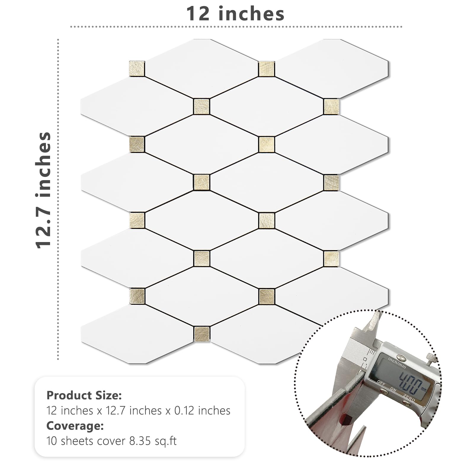 STICKGOO marble-look backsplash adds modern style to bathrooms and kitchens.