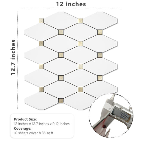 STICKGOO marble-look backsplash adds modern style to bathrooms and kitchens.