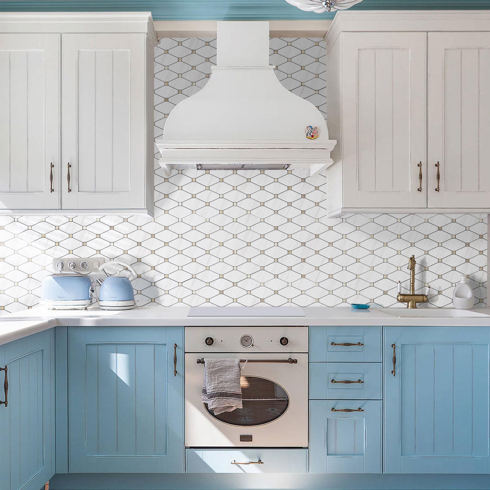STICKGOO peel-and-stick kitchen backsplash for quick, mess-free DIY updates.
