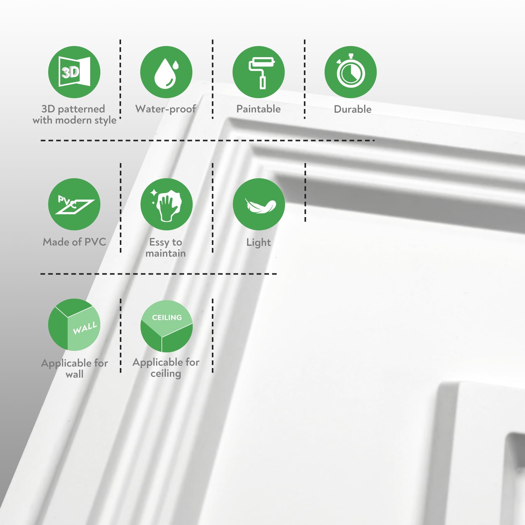 Multiple installation options suit grid ceilings or flat substrates