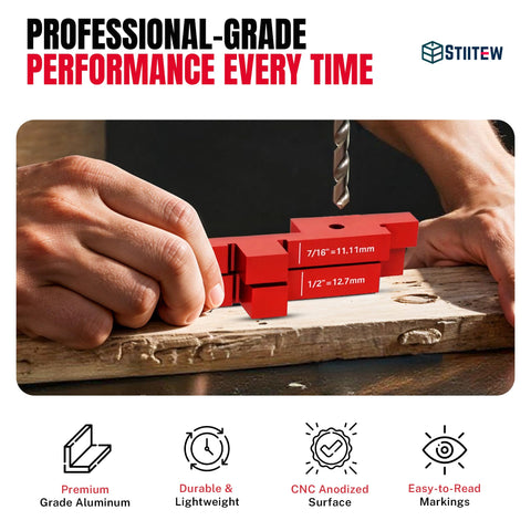 STIITEW multi-use blocks simplifying router, drill press, and saw setup