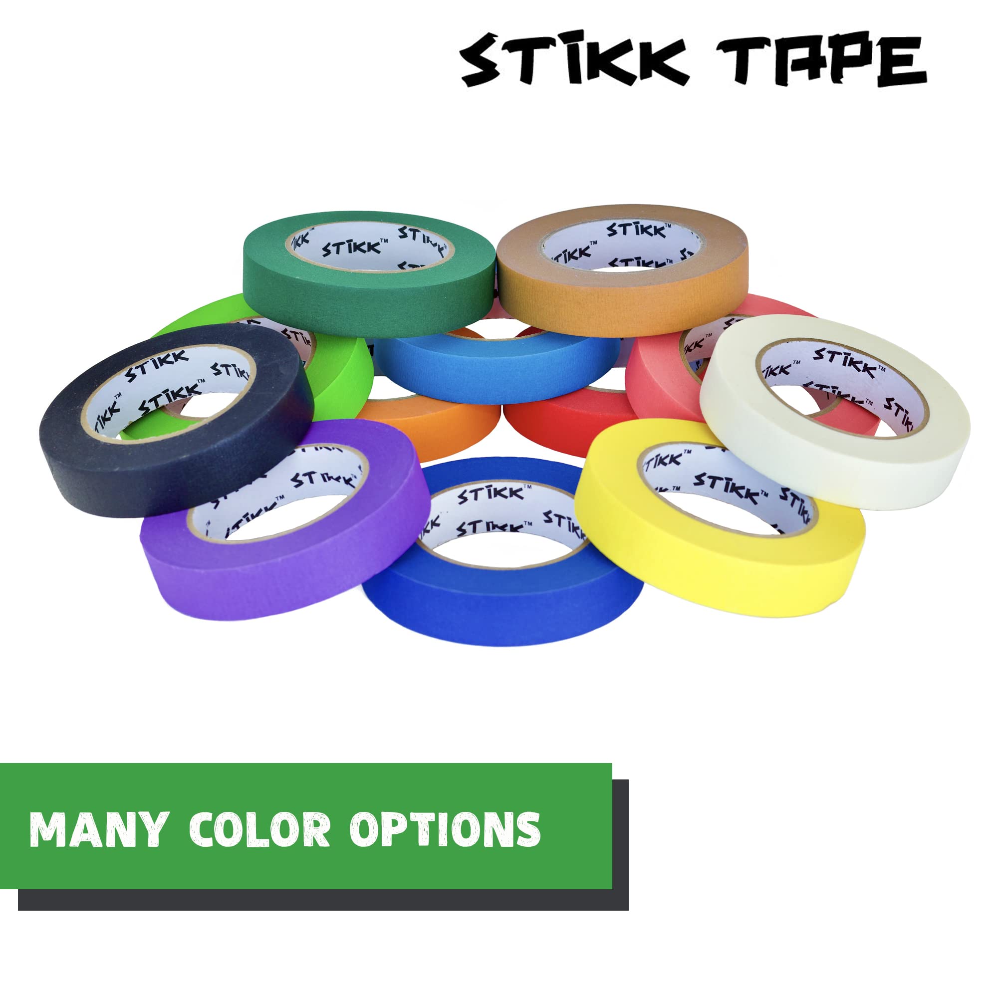 Color-blocking with STIKK green painter tape