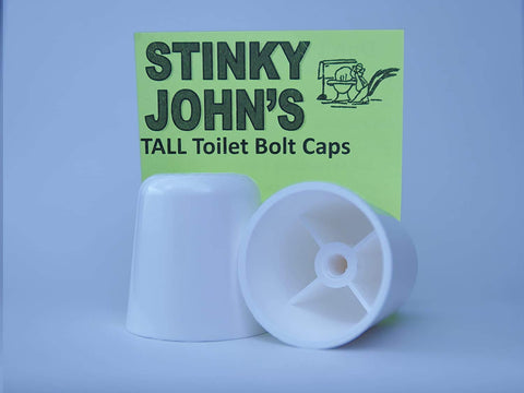 Stinky John's Tall Bolt Caps prevent loose caps for tidy appearance