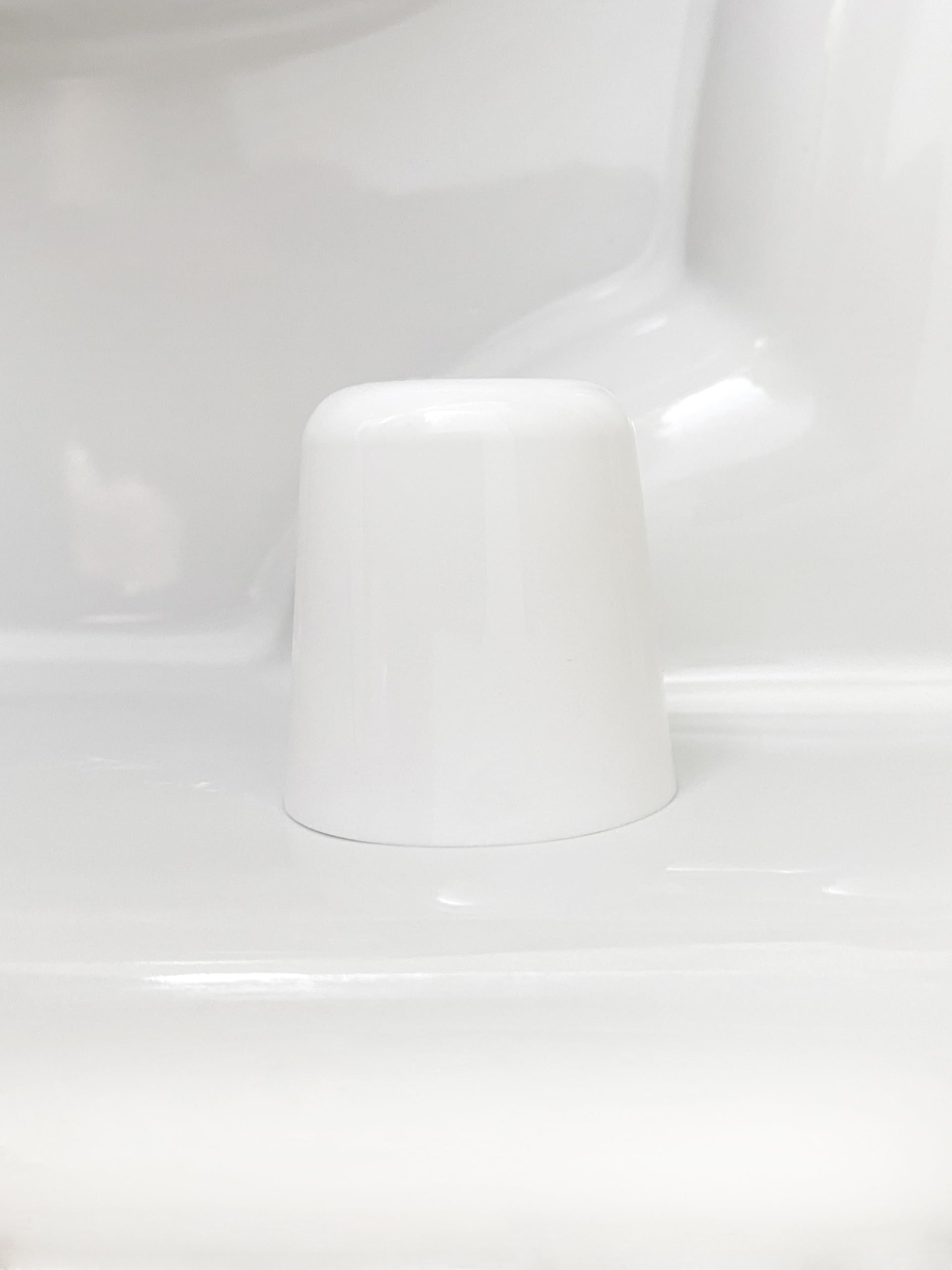 Stinky John's Tall Bolt Caps shown in a bathroom remodel for a neat look