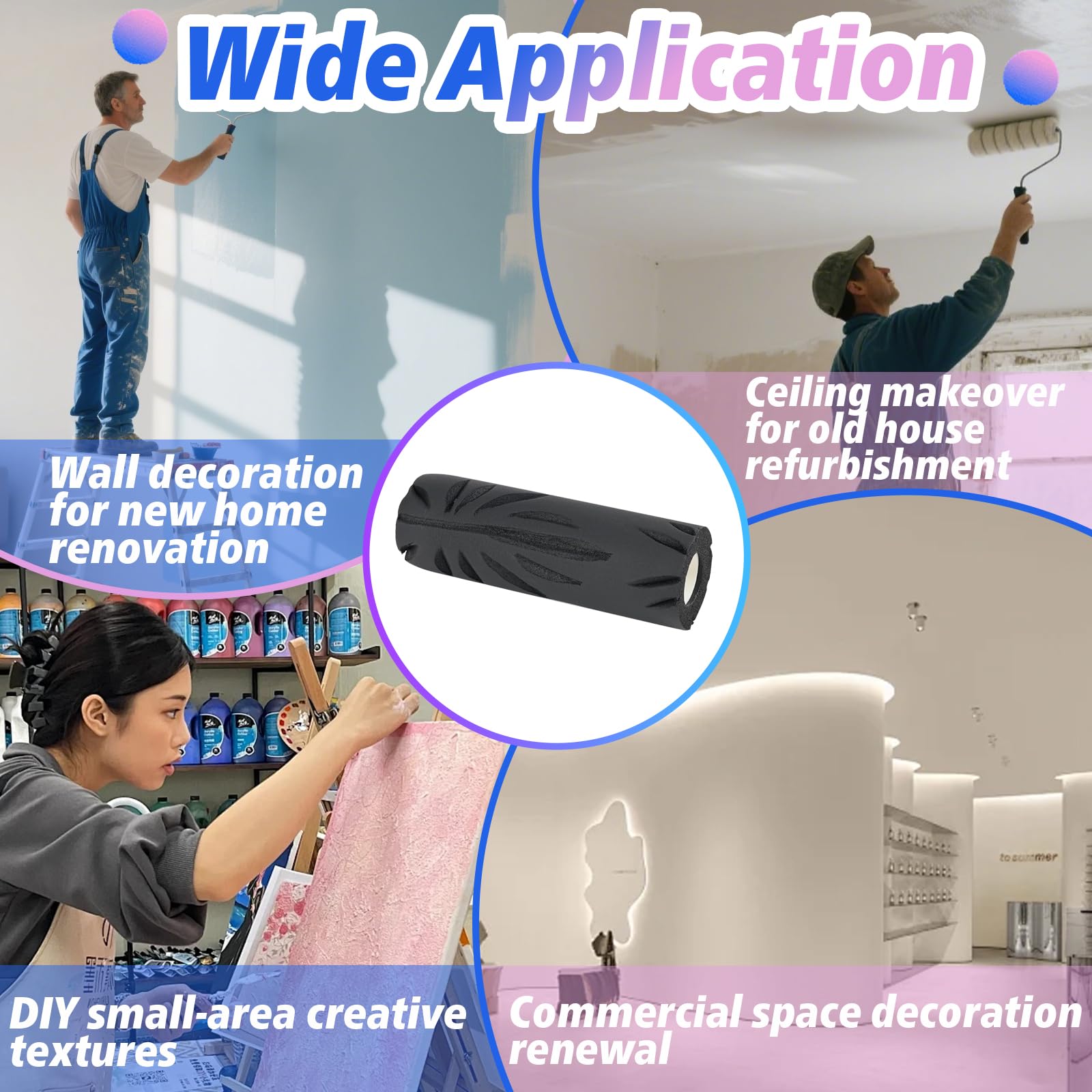 Stitokg reinforced-core roller portrait shows long-lasting finish capability