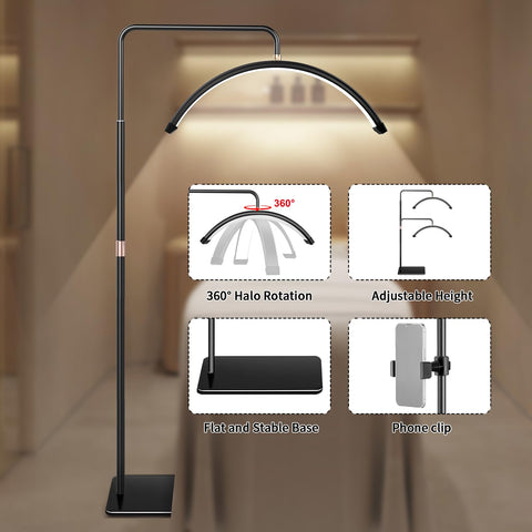 Stjiatu Lash Light shadow-free design reduces glare during detailed work.