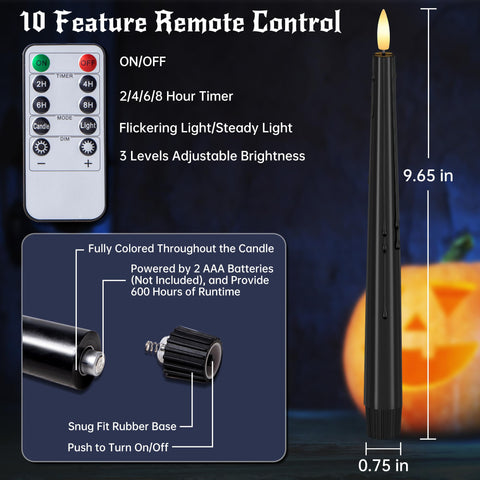 Stmarry candles in candlestick holders demonstrate safe fit and style.