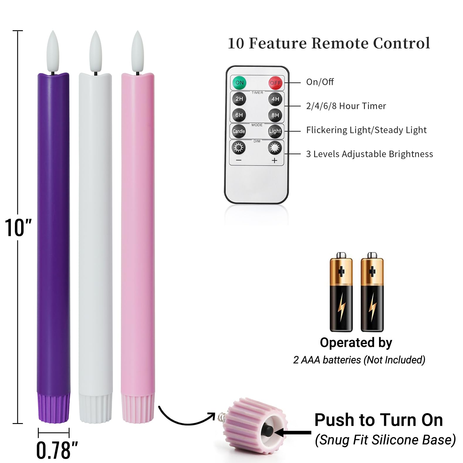 Stmarry color-variety set purple pink white for festive decor.