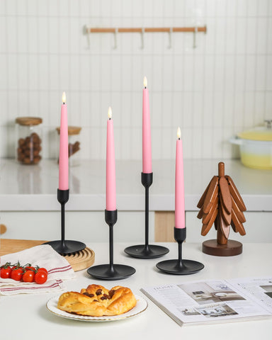 Stmarry dripless real-wax-look candles with safe LED flame.