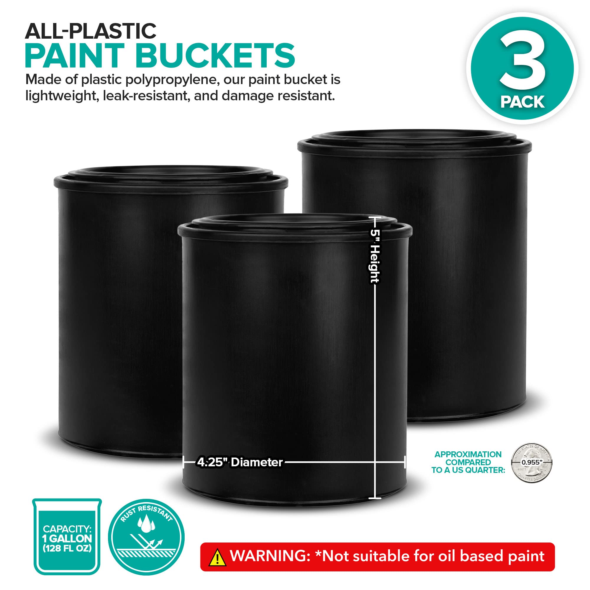 Stock Your Home bucket showing Triple Lock airtight seal; secure lid with audible click.