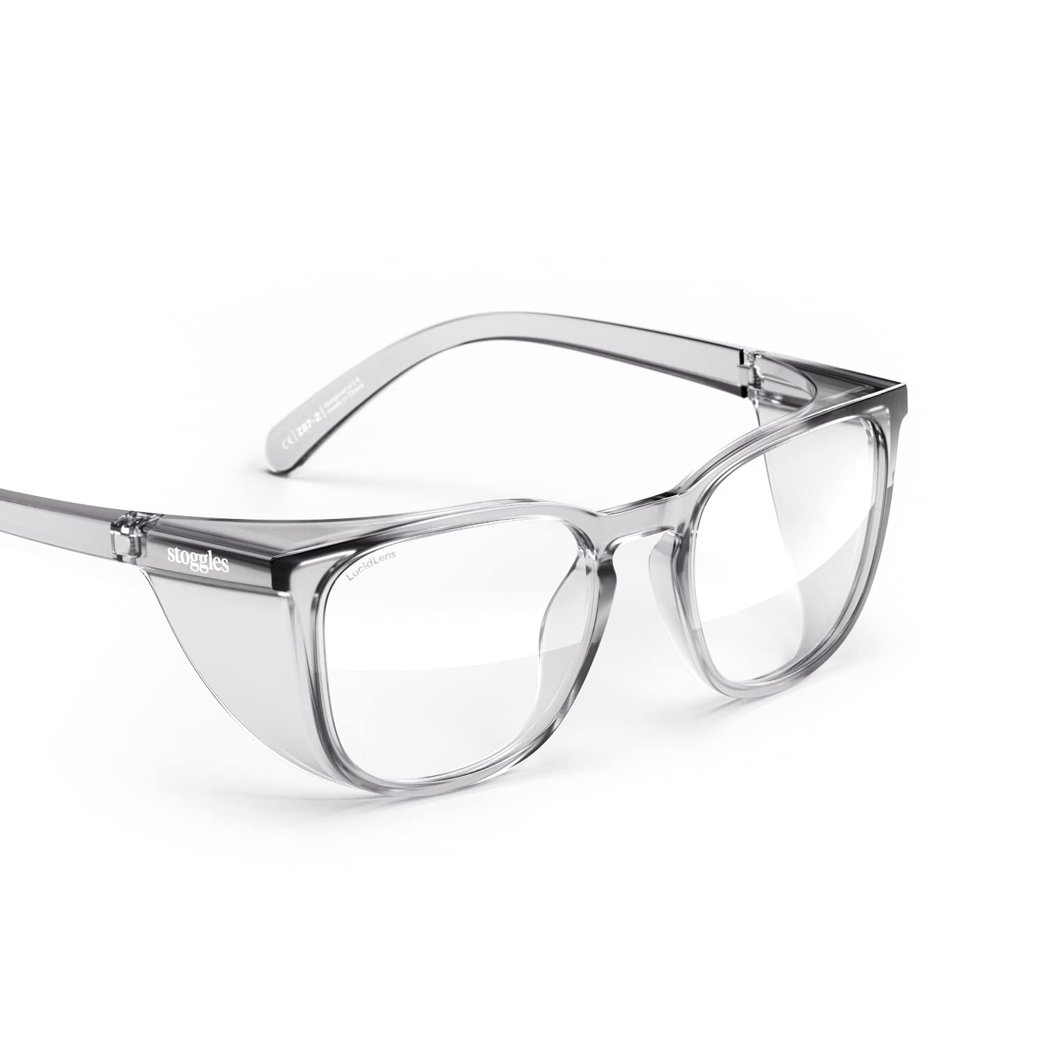 Stoggles Square front view shows durable polycarbonate lenses with blue-light and UV protection.