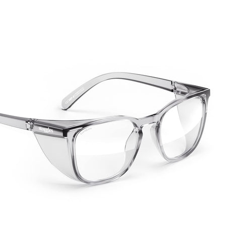 Stoggles Square front view shows durable polycarbonate lenses with blue-light and UV protection.