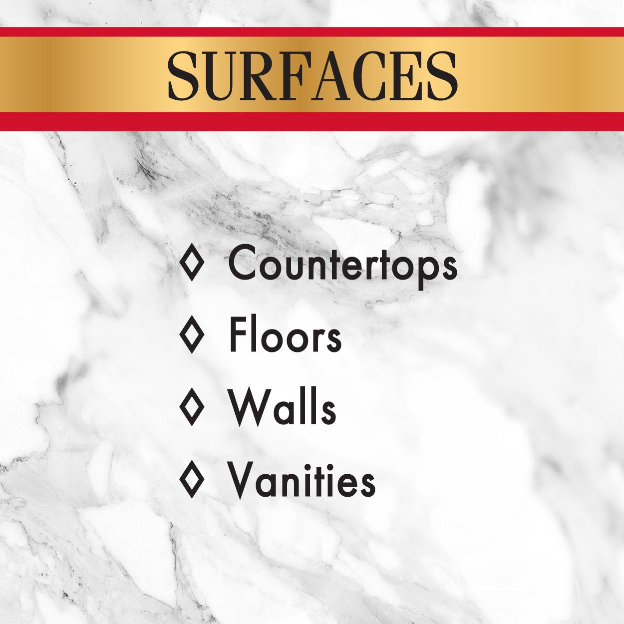 Water beads on granite after application of Stone Care International sealer.