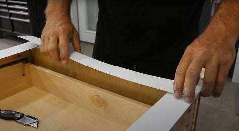 Stone Coat Template Material used to create a kitchen counter template for clean cuts.