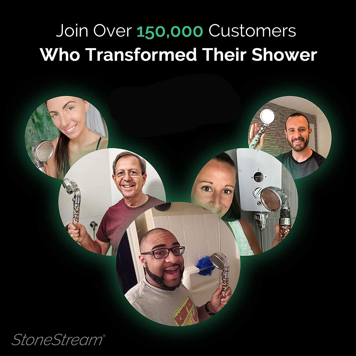 StoneStream EcoPower jetting spray boosts cleaning power with focused streams.