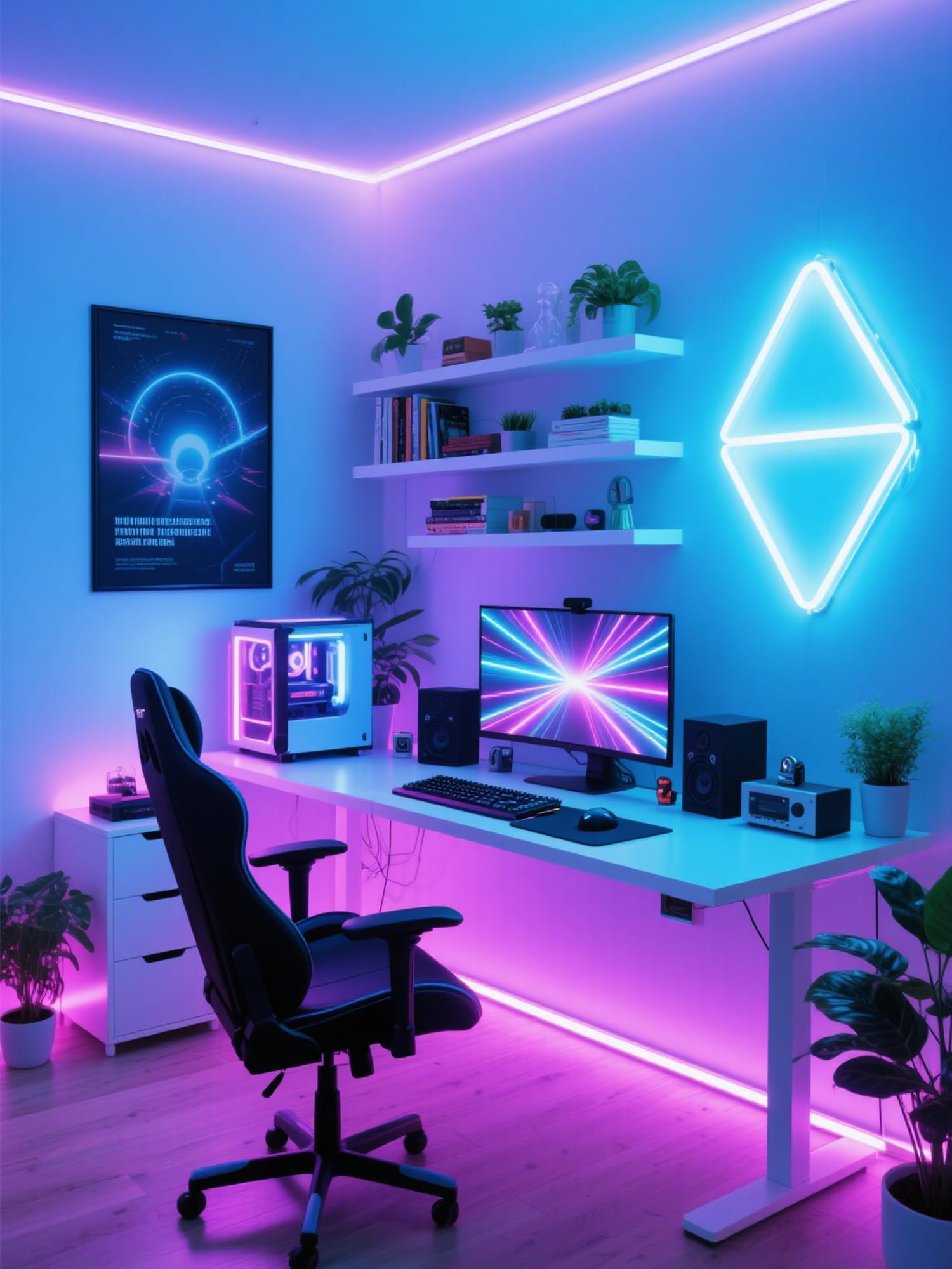 StoneBanks versatile strip for TV backlight, shelves, and displays.