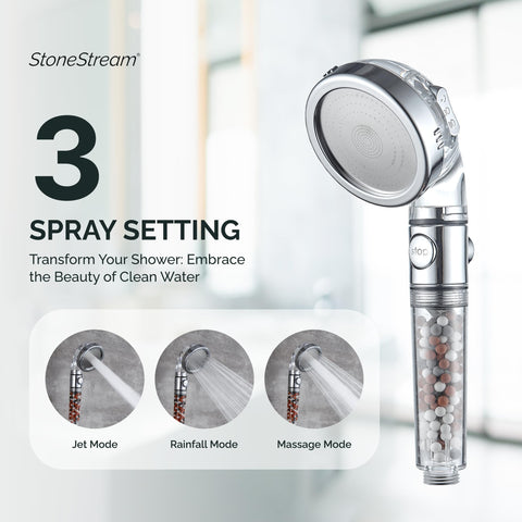 High-pressure laser-cut nozzles boost shower strength in StoneStream Original