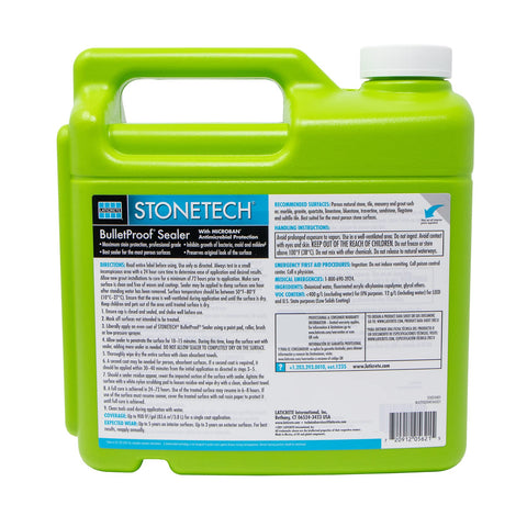 StoneTech BulletProof Sealer being applied to tile to enhance stain resistance.