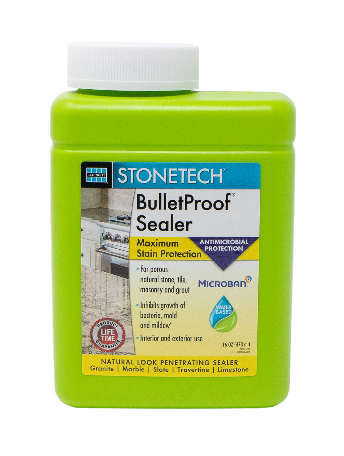 StoneTech BulletProof Sealer bottle front for reliable stain protection.