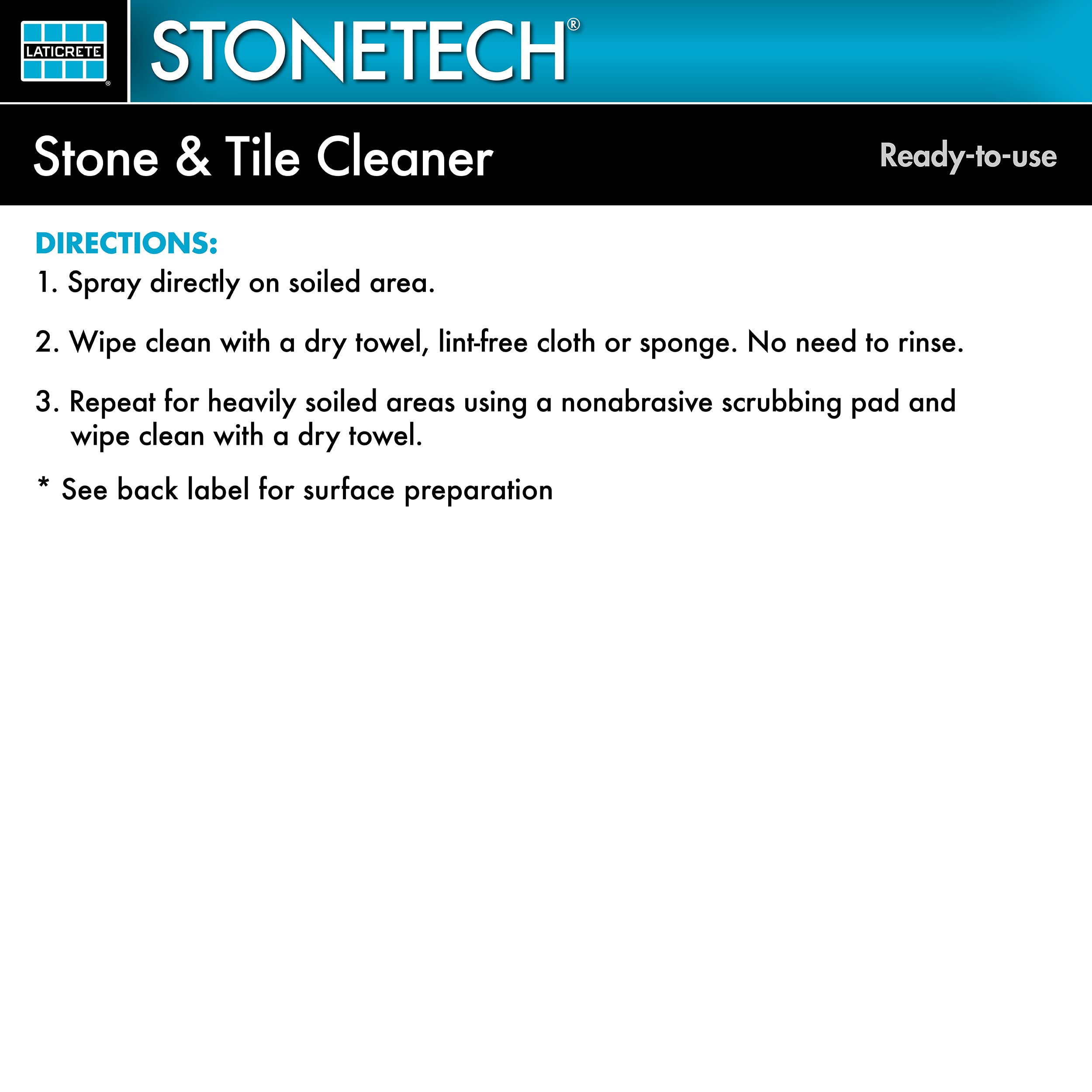 StoneTech fresh scent after cleaning natural stone and tile.