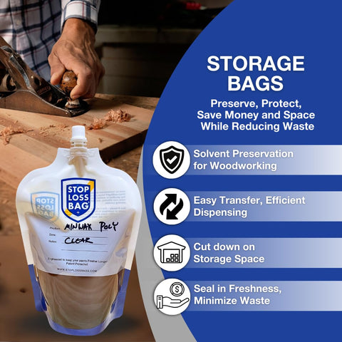 StopLossBags airtight reusable pouches preserve finishes and reduce exposure.