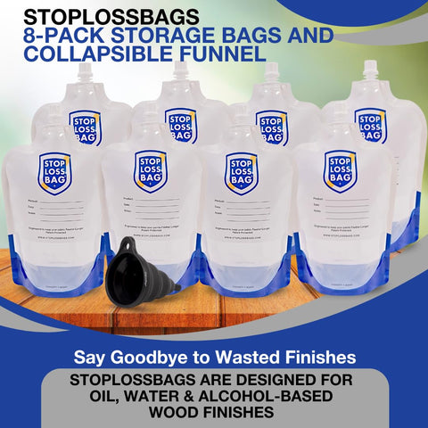 StopLossBags bellows action speeds varnish transfer and dispensing.