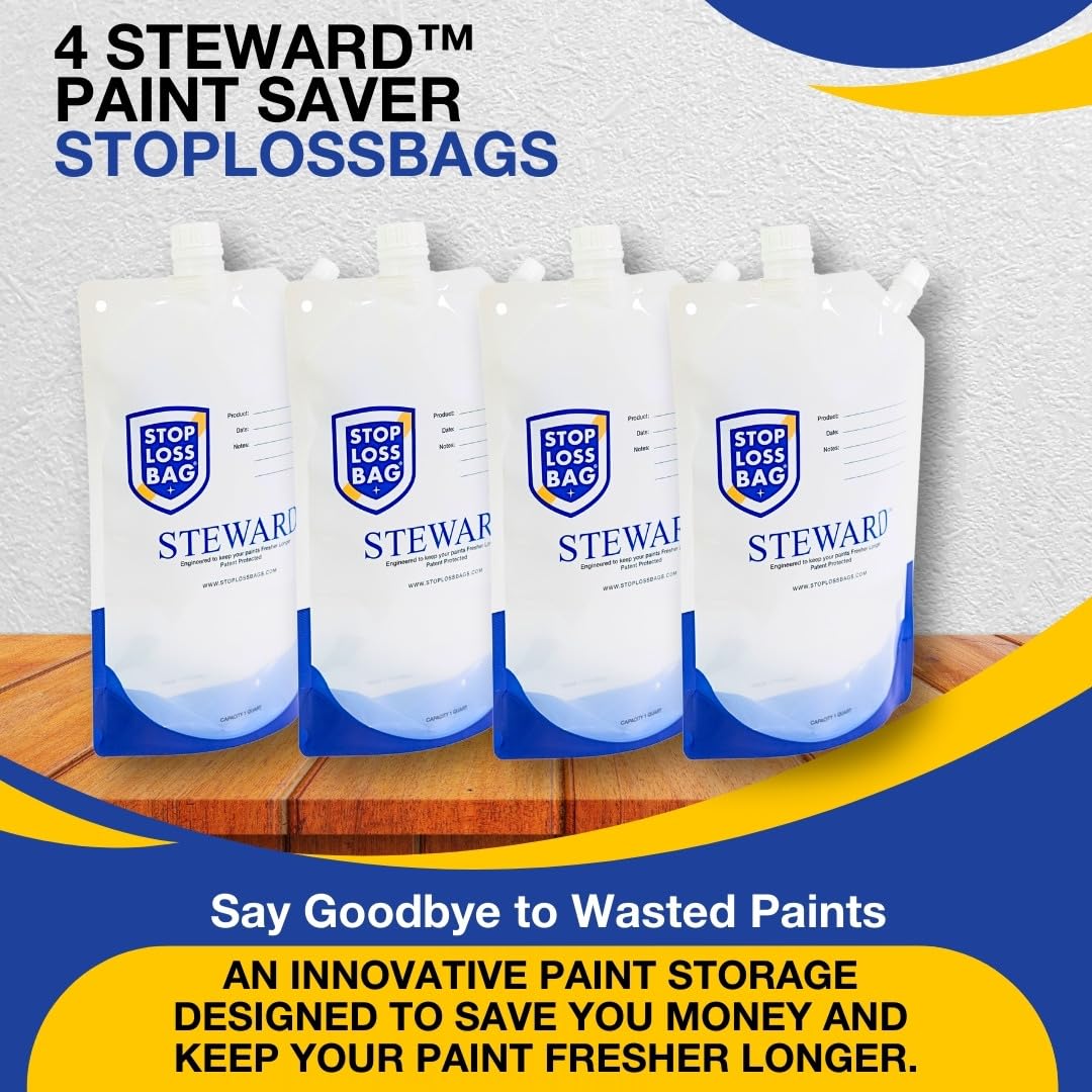 StopLossBags storage on shelf keeps 1L bags organized