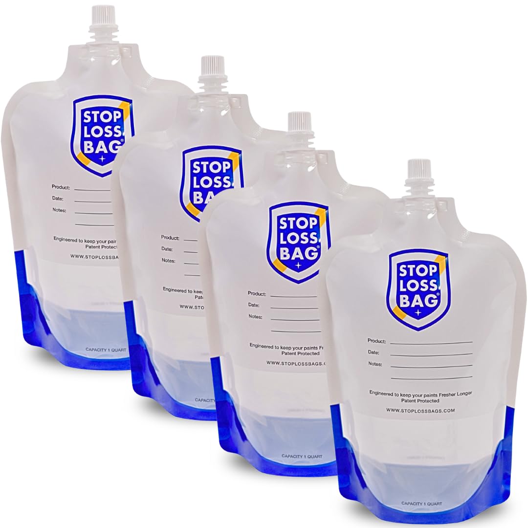 StopLossBags transfer bag pour for precise finish application with minimal waste.