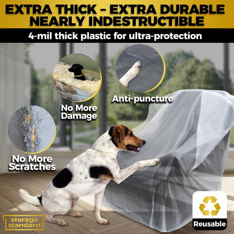 Storage Standard furniture cover dustproof design shields indoor pieces from debris