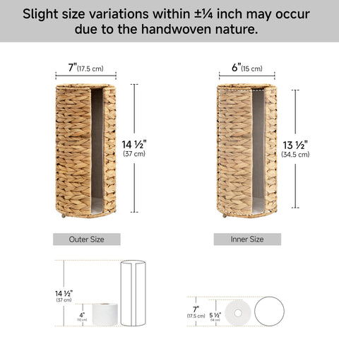 Built-in cloth lining protects rolls for tear-free use