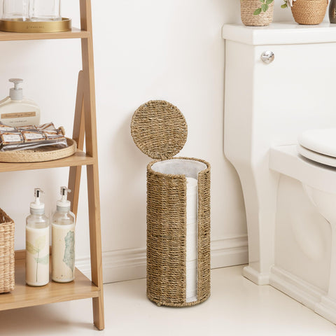 StorageWorks dustproof lid opened to reveal shelf for phone or wipes