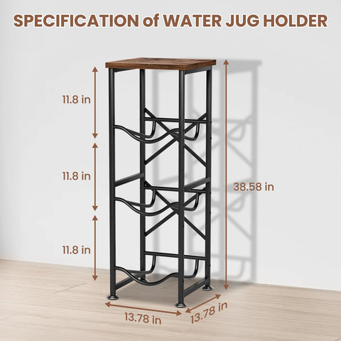 Storenization water jug holder metal frame detail highlights durability