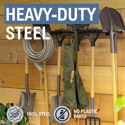 StoreYourBoard adjustable wall track enables customized tool layouts.