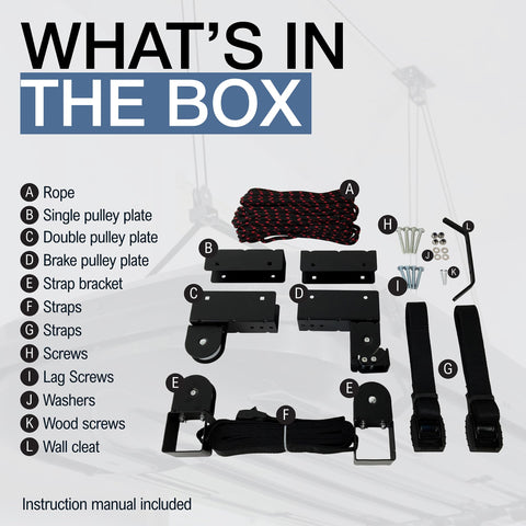 StoreYourBoard easy-install design supports joist-based mounting options.