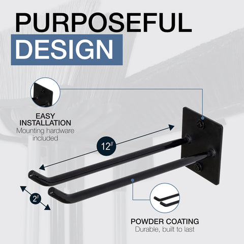 StoreYourBoard ladder-storage-tools keeps long-handled tools organized and accessible.