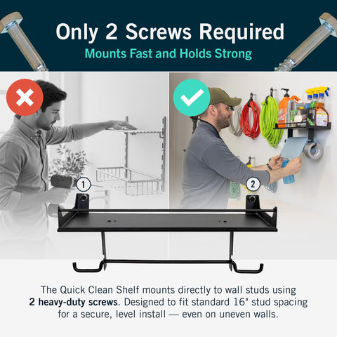 Included hardware and quick-install process for secure mounting.
