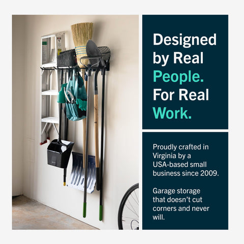 StoreYourBoard powder-coated finish protects the rack from rust in sheds and garages.