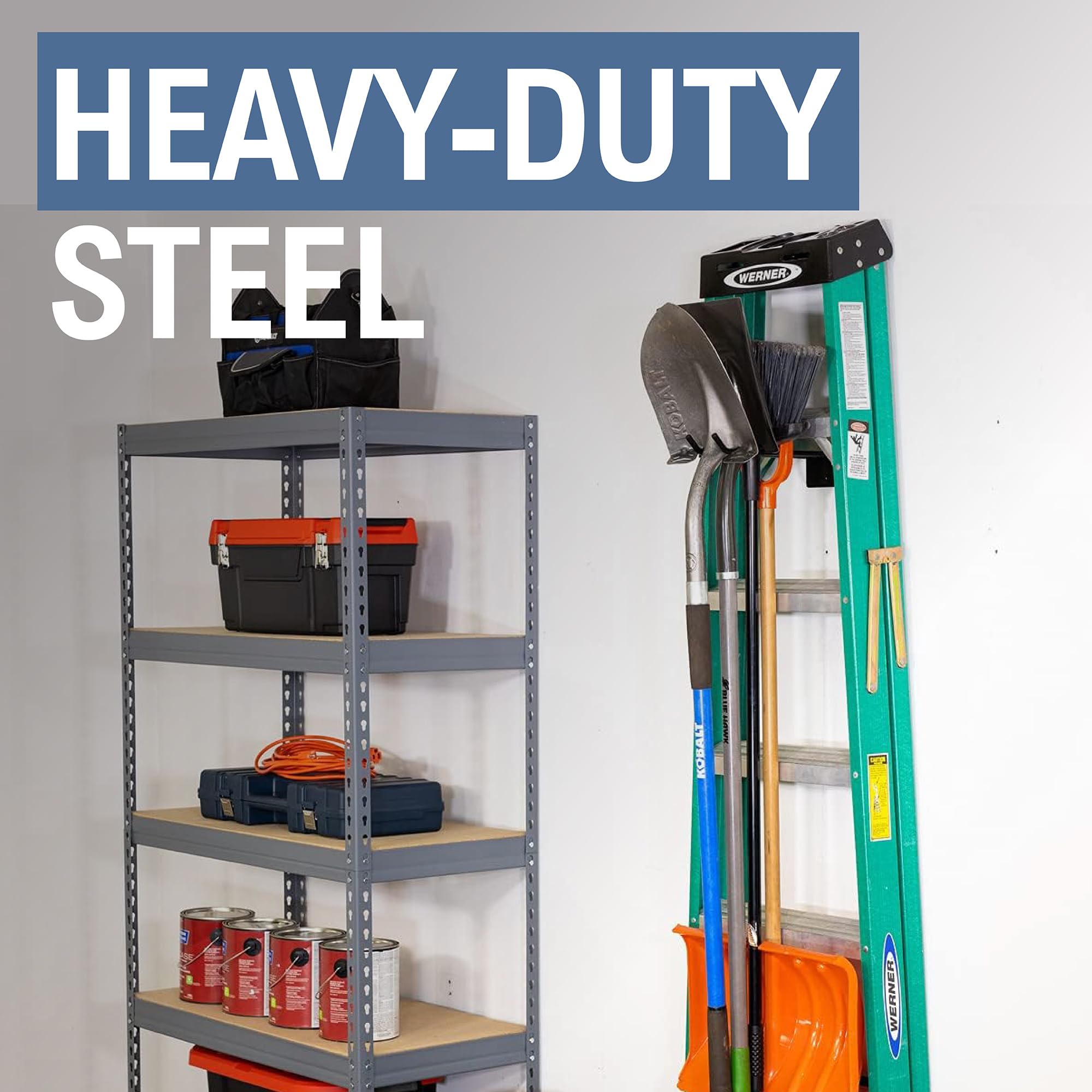 StoreYourBoard steel powder-coated construction resists rust for long-term use.