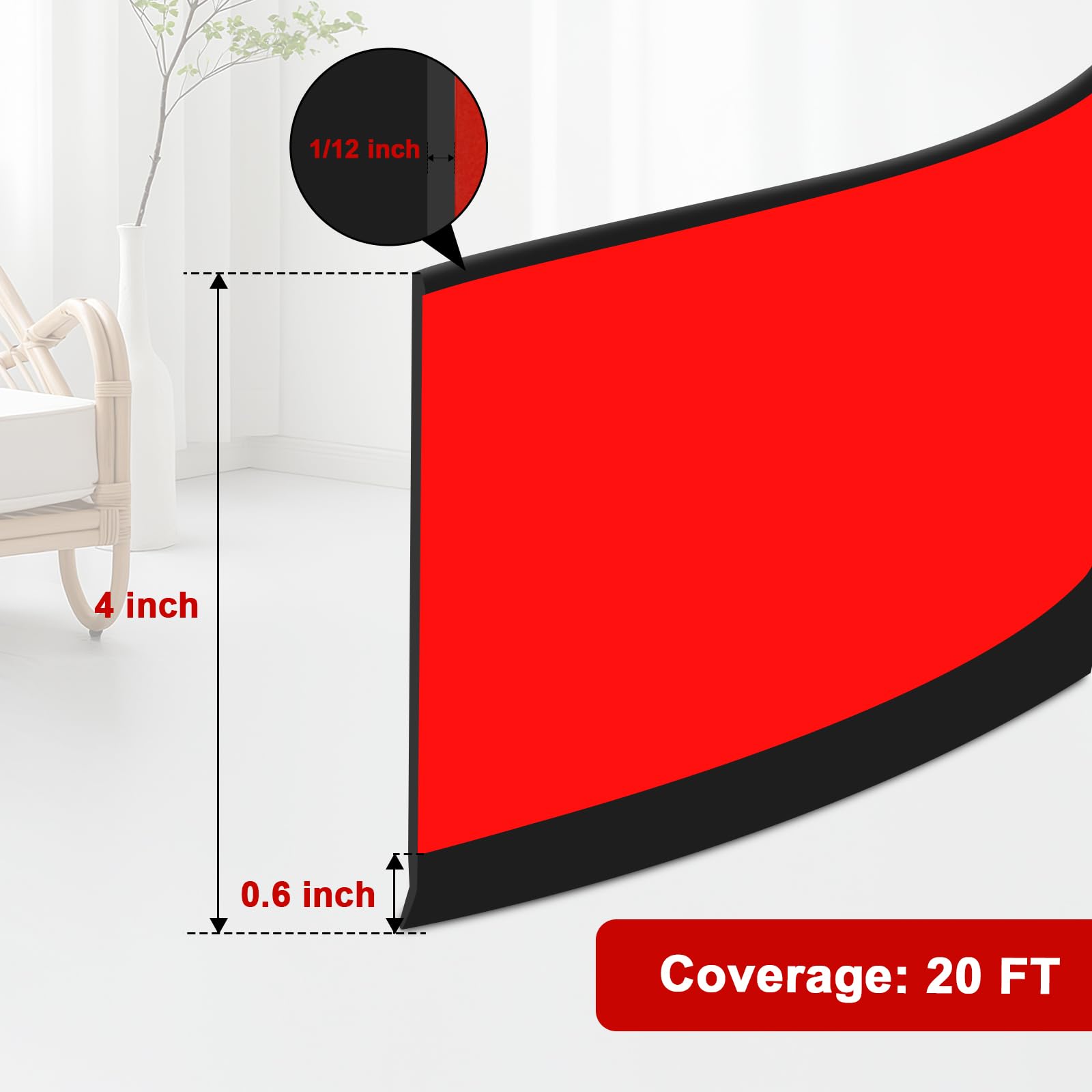 Storystore baseboard shows easy peel-and-stick installation for fast updates.