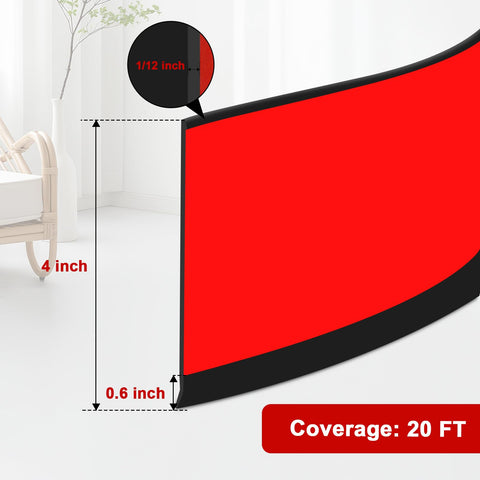 Storystore baseboard shows easy peel-and-stick installation for fast updates.