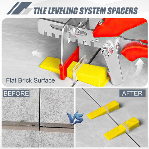 Storystore floor and wall installation with clips for consistent lippage-free results