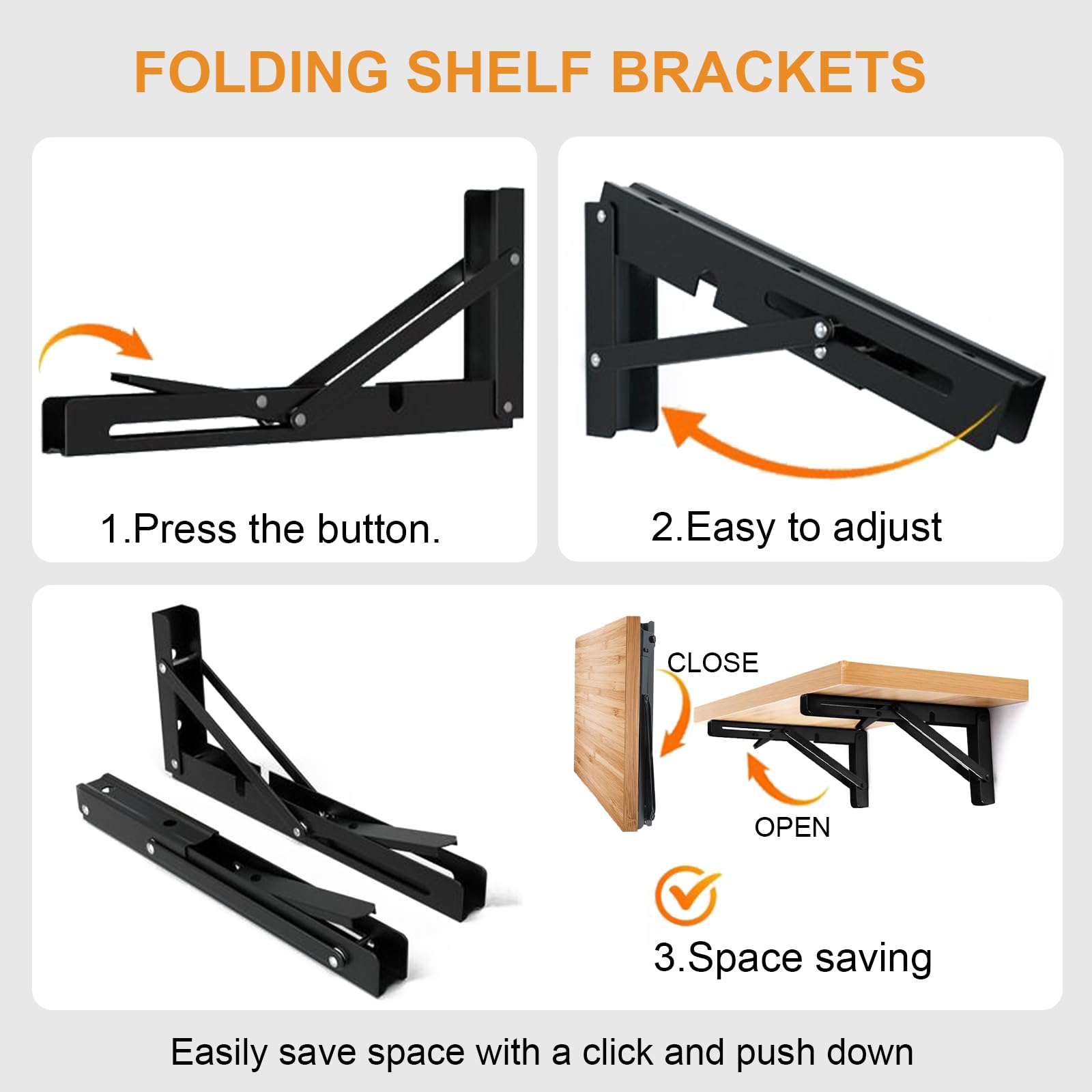 Storystore heavy-duty bracket wall-mount with up to 150 lb capacity for sturdy shelves
