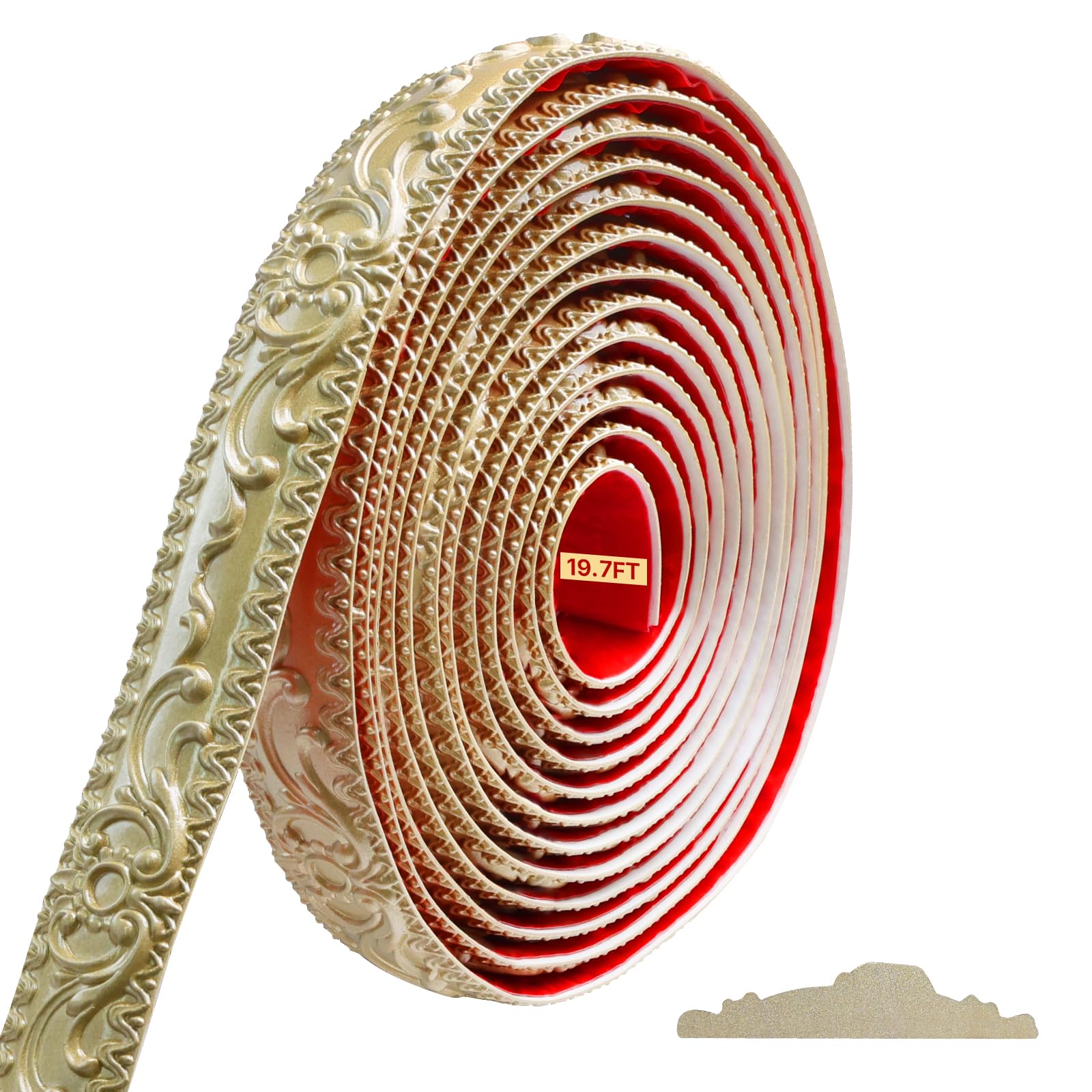 Storystore molding trim wall-trim champagne gold finish adds elegant accent to walls