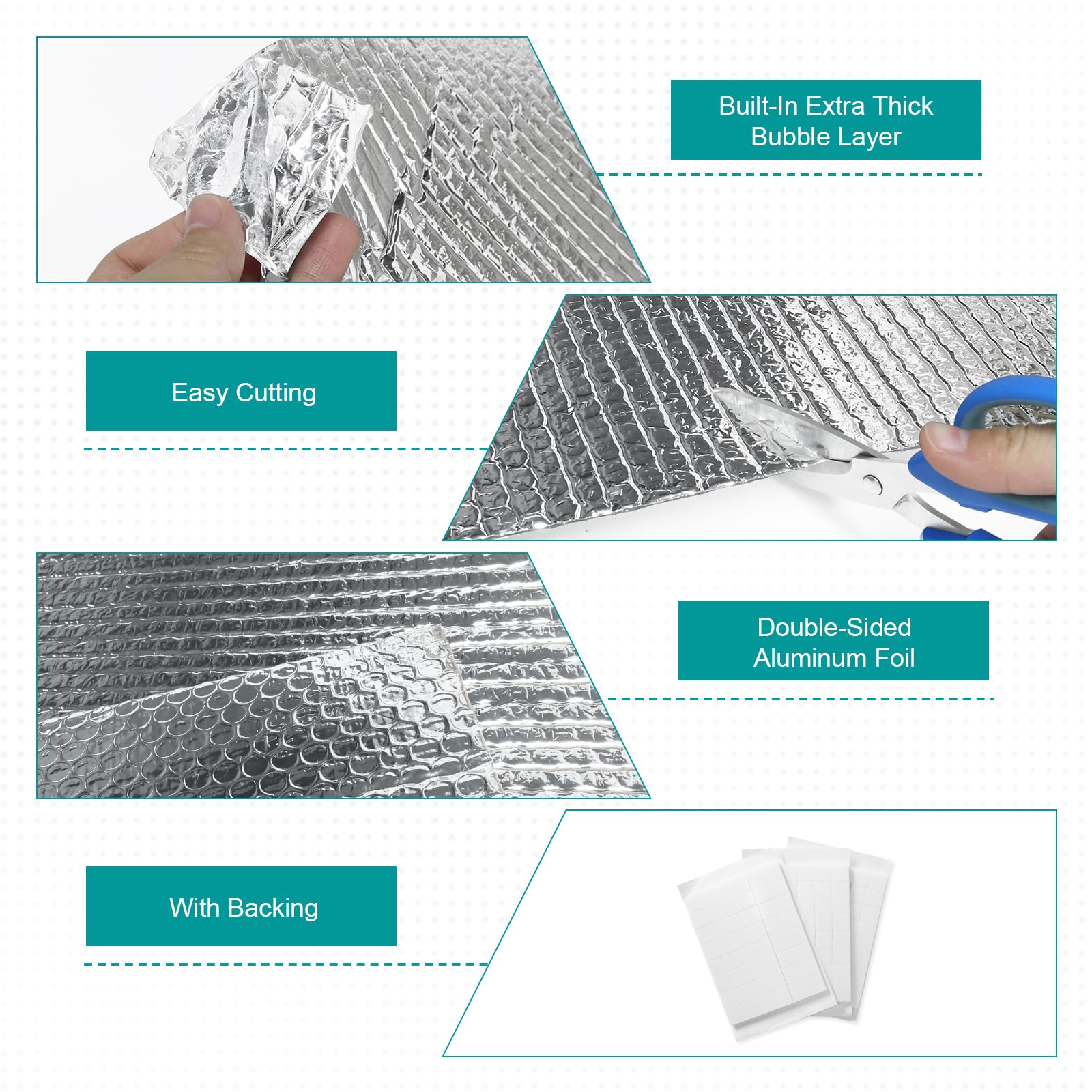 Folded for storage, Storystore insulation roll saves space between uses.