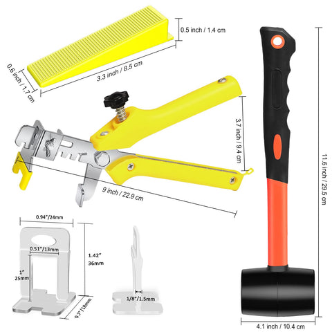 Storystore tile leveling pliers in action helping secure tiles quickly