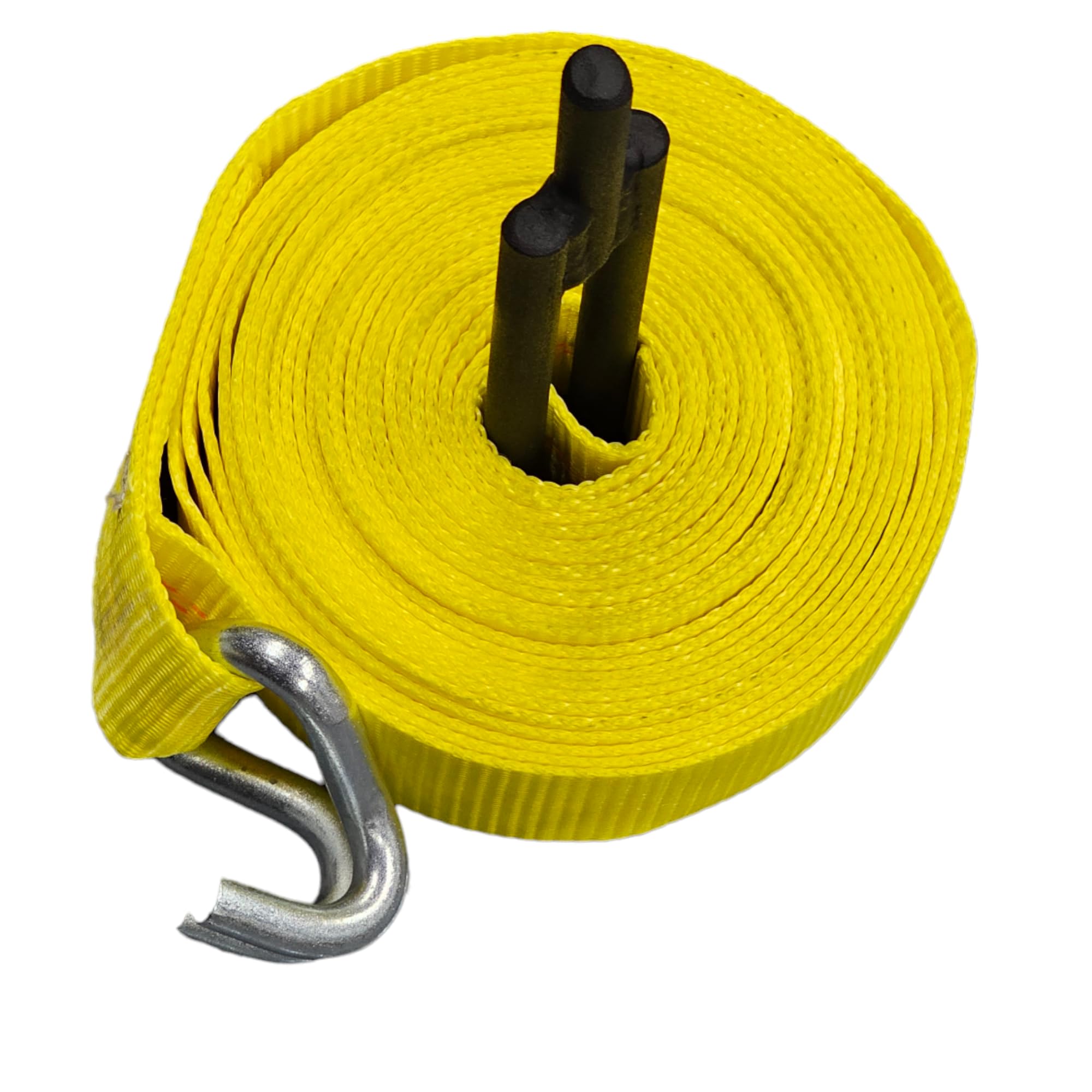 Strap Winder drill attachment for quick winding of ratchet straps.